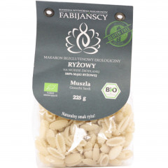 Makaron fabijańscy z ryżu białego bio muszla gnocchi sardi 225g 