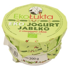 Jogurt bio jabłko z ziarnami zbóż Eko EkoŁukta 