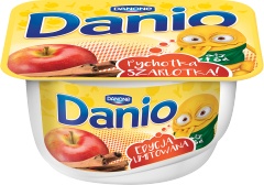 Serek homogenizowany Danio szarlotka 