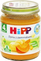 HiPP BIO od pokoleń, Dynia z ziemniakami, po 4. m-cu, 125 g