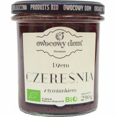 Bio dżem czereśniowy z tymiankiem 