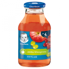 Gerber 100% sok jabłko winogrona po 4. miesiącu 200 ml