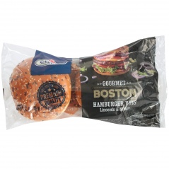 Bułka hamburgerowa z siemieniem lnianym 4 szt. 