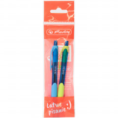 Długopis Herlitz żelowy Jelly niebieski 2 sztuki