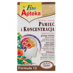 Herbata eksp fito apteka zioł pamięć i koncentracja 20x2g 