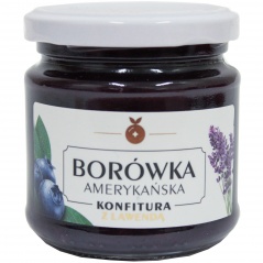 Konfitura borówka amerykańska z lawendą 