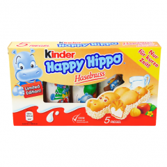 Batoniki kinder happy hippo orzech 