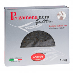 Pieczywo chrupkie cherchi pergamena z węglem aktywnym 