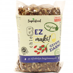 Pieczywo chleb bez mąki vegan z jagodami goji 
