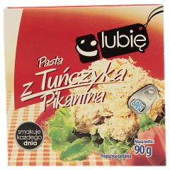 Pasta z tuńczyka pikantna lubię:) 