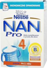 NESTLE NAN OPTIPRO 4 Mleko modyfikowane dla dzieci po 2. roku 800g (2x400g)