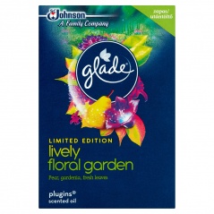 Glade by brise electric z płynem lively floral garden - zapas 