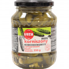 Ogórki vera korniszony z przyprawami 350g 
