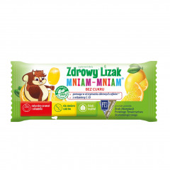 Zdrowy lizak mniam-mniam bez cukru smak cytrynowy 6g 