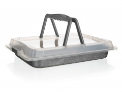 Blacha do pieczenia granite z pokrywką 42cm x 29cm x 4,5cm 