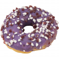 Donut jagodowy z nadzieniem jagodowym 