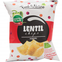 Chips organic Lentil paprika&chili 