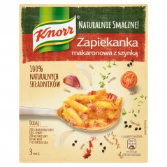 KNORR NATURALNIE SMACZNE ZAPIEKANKA MAKARONOWA Z SZYNKA 44G