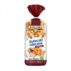 Dan Cake Bułeczki mleczne z czekoladą mleczną 400 g (10 x 40 g)