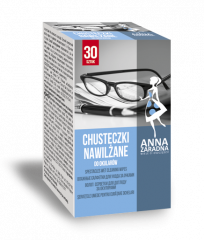 Chusteczki nawilżane do okularów 30szt. 