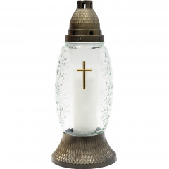 Znicz Amikus z261 szklany 30cm40h 