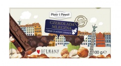 Czekolada mleczna z całymi orzechami laskowymi 