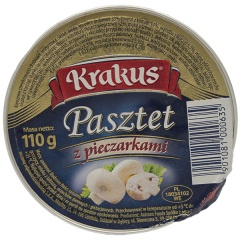 Pasztet drobiowy z pieczarkami 