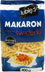 Makaron świderek - lubię:) 
