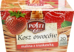 Herbata posti owocowy ogród malina truskawka 20*2.5g 