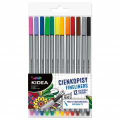 Cienkopisy Kidea 12 kolorów 12szt 