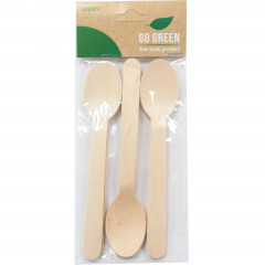 Łyżki drewniane 8szt certyfikowane fsc 