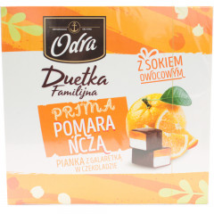 ODRA Pianka z galaretką w czekoladzie o smaku pomarańczowym 380g