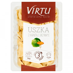 Uszka Virtu z kapustą i grzybami 