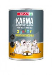 Karma dla psa Spar junior z kurczakiem 