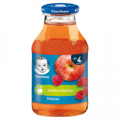 Gerber Nektar jabłko malina dla niemowląt po 4. miesiącu 200 ml