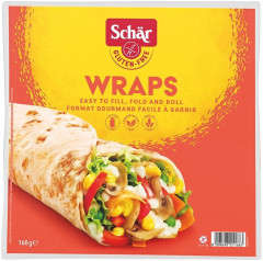 Wraps, (tortilla 2x80g),160g Schar