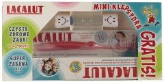 Lacalut zestaw pasta, szczoteczka pow.8lat + klepsydra 