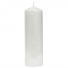 Świeca walec 80/250 biała 