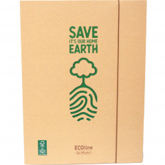 Teczka A4 z gumką ECOline 