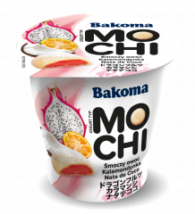 Jogurt Bakoma Mochi smoczy owoc kalamondynka Nata de Coco 