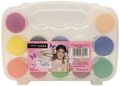 Farby plakatowe 12 kolorów w etui Violetta 