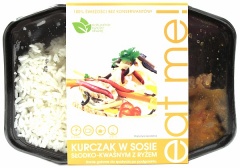 Kurczak w sosie słodko-kwaśnym z ryżem eat me 