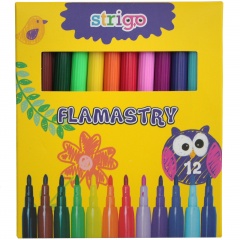 Strigo flamastry 12 kolorów/szt.