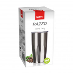 Kubek termiczny razzo 500ml srebrny 