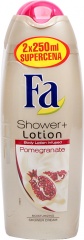Fa żel pod prysznic shower&lotion pomegranate 2*250ml 