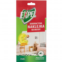 Expel - dekoracyjna naklejka na muchy - świecąca w ciemności 2szt. 