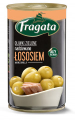 Oliwki fragata zielone nadziewane łososiem 