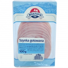 Szynka gotowana plastry Ełk Mazury 