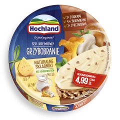 Hochland Grzybobranie Ser kremowy topiony w trójkącikach 180 g