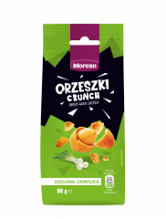 Orzeszki moreso ziemne w chrupiącej skorupce zielona cebulka 